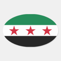 Drapeau de QUATRE Syrie Autocollants