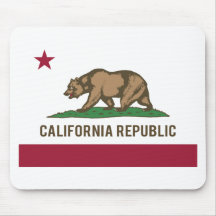 Drapeau de République de la Californie - couleur Tapis De Souris