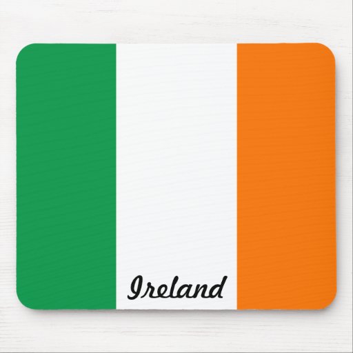 Drapeau de tapis de souris de l'Irlande