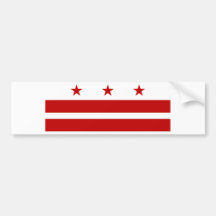 Drapeau de Washington DC Adhésifs Pour Voiture