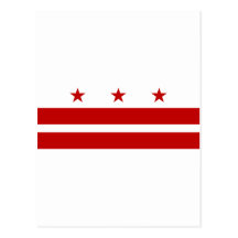 Drapeau de Washington DC Carte Postale