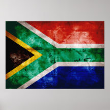 Drapeau de Weatherd Afrique du Sud Posters