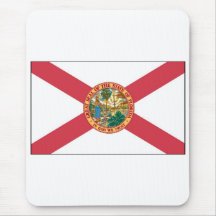 Drapeau d'état de la Floride Tapis De Souris