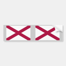 Drapeau d'état de l'Alabama Autocollants Pour Voiture