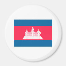 Drapeau du Cambodge Aimant Pour Réfrigérateur