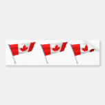 Drapeau du Canada dans le vent Adhésif Pour Voiture