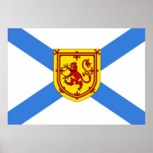 Drapeau du Canada la Nouvelle-Écosse Posters