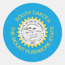 DRAPEAU DU DAKOTA DU SUD AUTOCOLLANTS