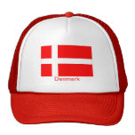 Drapeau du Danemark chapeaux