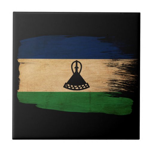 Drapeau du Lesotho Carreaux