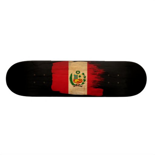 Drapeau du Pérou Plateaux De Skateboards