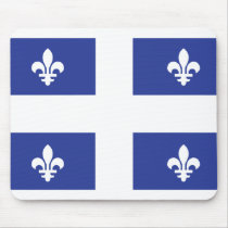 Drapeau du Québec tapis de souris