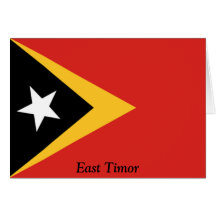 Drapeau du Timor oriental Carte De Vœux