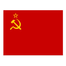 Drapeau d'Union Soviétique Carte Postale