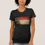 Drapeau en bois rocailleux de la Caroline du Nord T-shirt