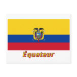 Drapeau Équateur avec le nom en français