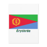 Drapeau Érythrée avec le nom en français