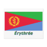 Drapeau Érythrée avec le nom en français