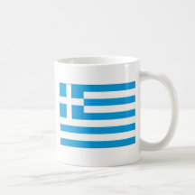 drapeau grec tasses