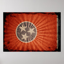 Drapeau grunge frais du Tennessee Poster