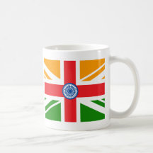 Drapeau indien anglo mugs