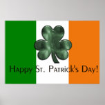 Drapeau irlandais - copie du jour de St Patrick he Posters