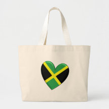 Drapeau jamaïcain de coeur sacs