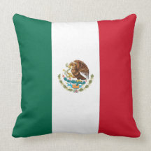 Drapeau mexicain sur l'oreiller de MoJo d'Américai