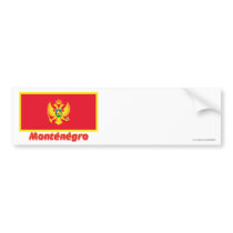 Drapeau Monténégro avec le nom en français