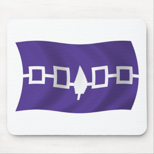 Drapeau Mousepad de Confederacy d'Iroquois Tapis De Souris