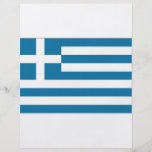 Drapeau national de la Grèce Prospectus Personnalisés