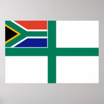 Drapeau naval de l'Afrique du Sud, Afrique du Sud Affiche