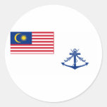 Drapeau naval Malaisie, Malaisie Adhésifs Ronds