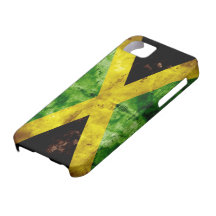 Drapeau patiné de la Jamaïque Coque iPhone 5 Case-Mate