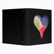 Drapeau philippin à un coeur