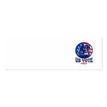 Drapeau républicain des Etats-Unis de mascotte d'é Cartes De Visite Professionnelles