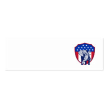Drapeau républicain des Etats-Unis de mascotte d'é Carte De Visite