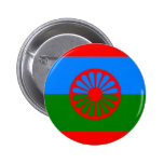 DRAPEAU ROMANI BADGES AVEC AGRAFE