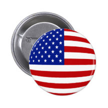 DRAPEAU ROND DES USA BADGE