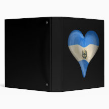 Drapeau salvadorien à un coeur