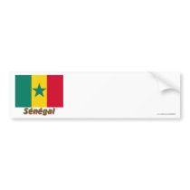 Drapeau Sénégal avec le nom en français