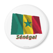 Drapeau Sénégal avec le nom en français