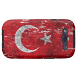 Drapeau turc éraillé et porté coque galaxy SIII