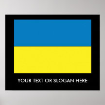 Drapeau ukrainien affiches