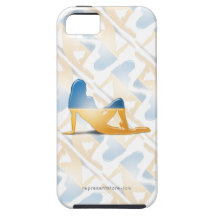 Drapeau ukrainien de silhouette de fille coque iPhone 5 Case-Mate