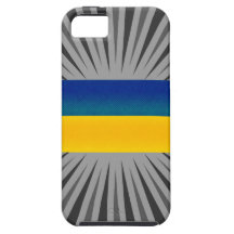 Drapeau ukrainien dépouillé moderne coques iPhone 5