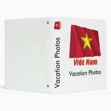 Drapeau Viêt Nam avec le nom en français Binders