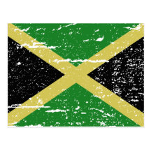 Drapeau vintage de la Jamaïque Carte Postale