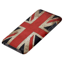 Drapeau vintage du R-U de grunge Coque Case-Mate iPod Touch