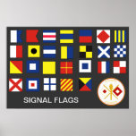 Drapeaux de corps de signal (A-Z) Posters